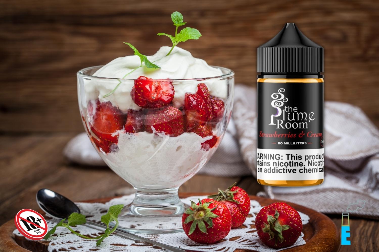 The Plume Room Strawberries & Cream của Five Pawns là một sự pha trộn cân bằng hoàn hảo giữa dâu tây chín và kem. Một hương vị thanh thoát đầy thơm ngon với sự ngọt nhẹ kèm chút ngầy ngậy, một món tráng miệng dành cho riêng bạn để vaping allday với nó.