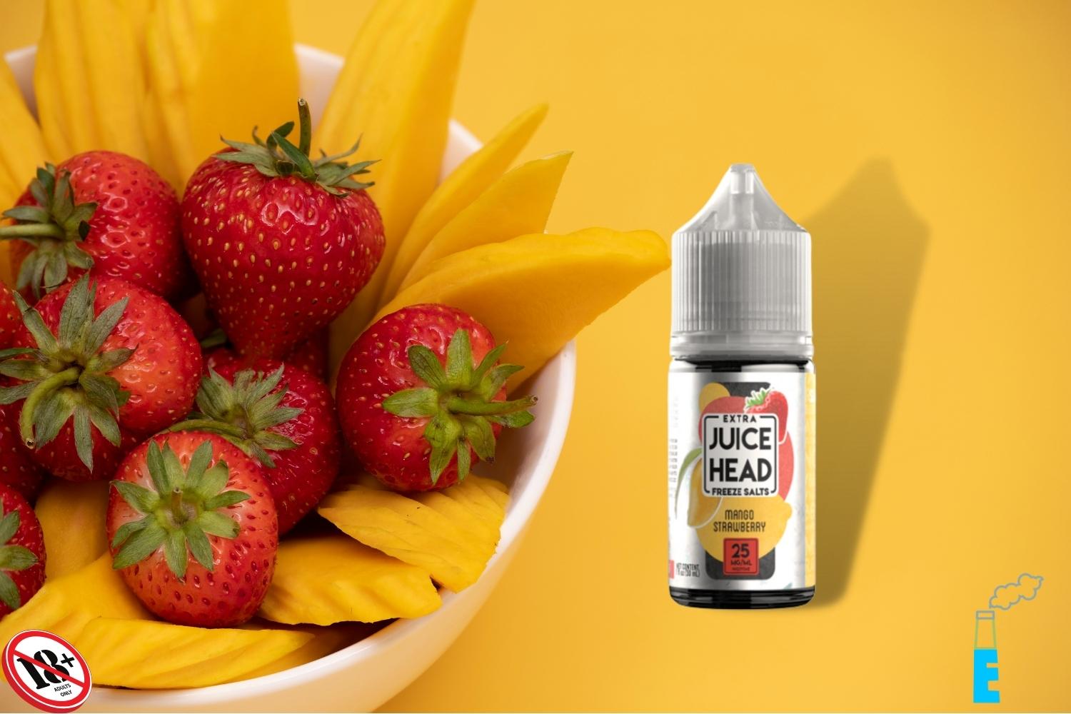 Điều làm cho Juice Head Mango Strawberry đặc biệt là sự giải khát thần thánh từ những trái dâu tây tươi chín mọng và những trái xoài ngon ngọt hòa cùng tinh dầu menthol mát nhẹ. 