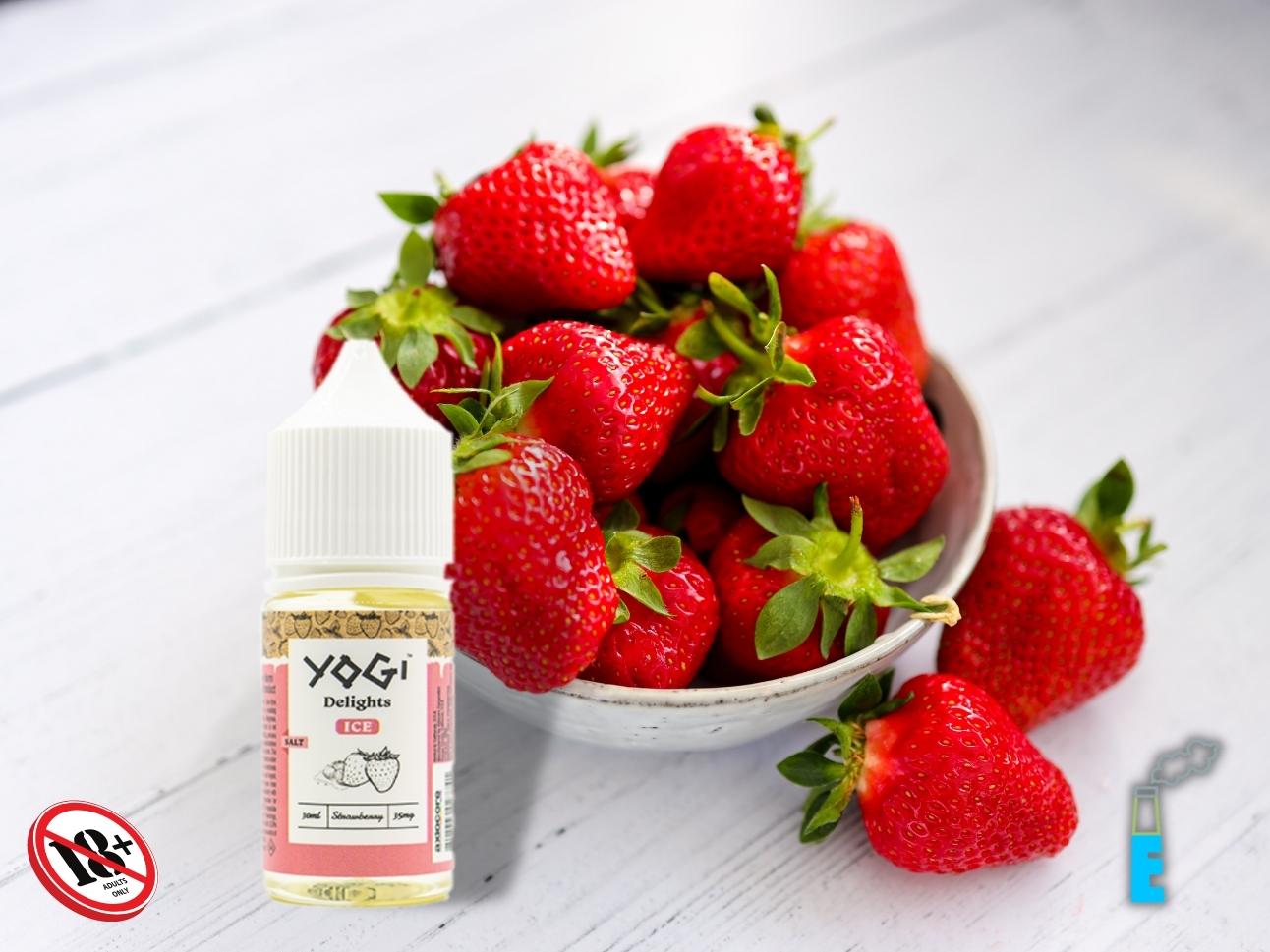 Yogi Delights Ice Strawberry là những trái dâu tây chín căng mọng nước, đem lại sự ngọt ngào đầy quyến rũ, kèm chút chua chua nhẹ, một hương vị "đáng yêu" hết sức sẽ lảng vảng trong khoang miệng của bạn, đùa giỡn với vị giác và giúp tinh thần bạn trở nên thoải mái hơn bao giờ hết qua từng hơi hút. 