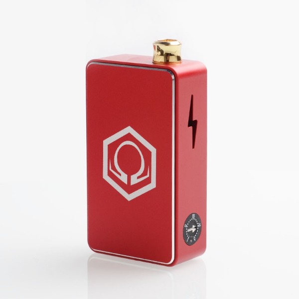 Ohm Vape thiết kế dạng hộp, kim loại cứng cáp và đẹp, màu đỏ red