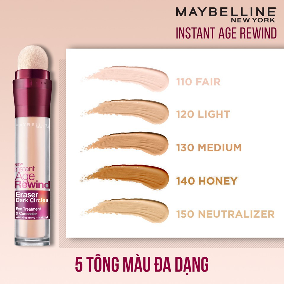 Bút Cushion Che Khuyết Điểm Maybelline Instant Age Rewind 6ml