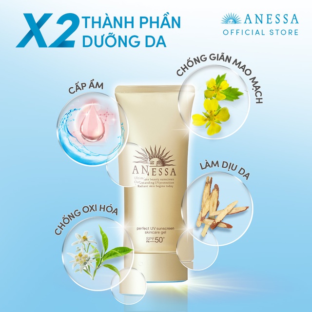 Gel Chống Nắng Dưỡng Da Chống Trôi Anessa Perfect UV Sunscreen Skincare