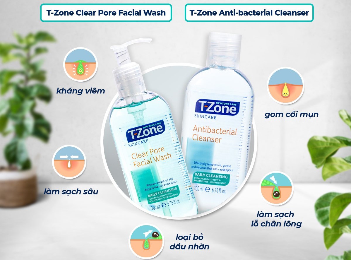 Gel Rửa Mặt T-Zone Clear Pore Facial Wash 200ml