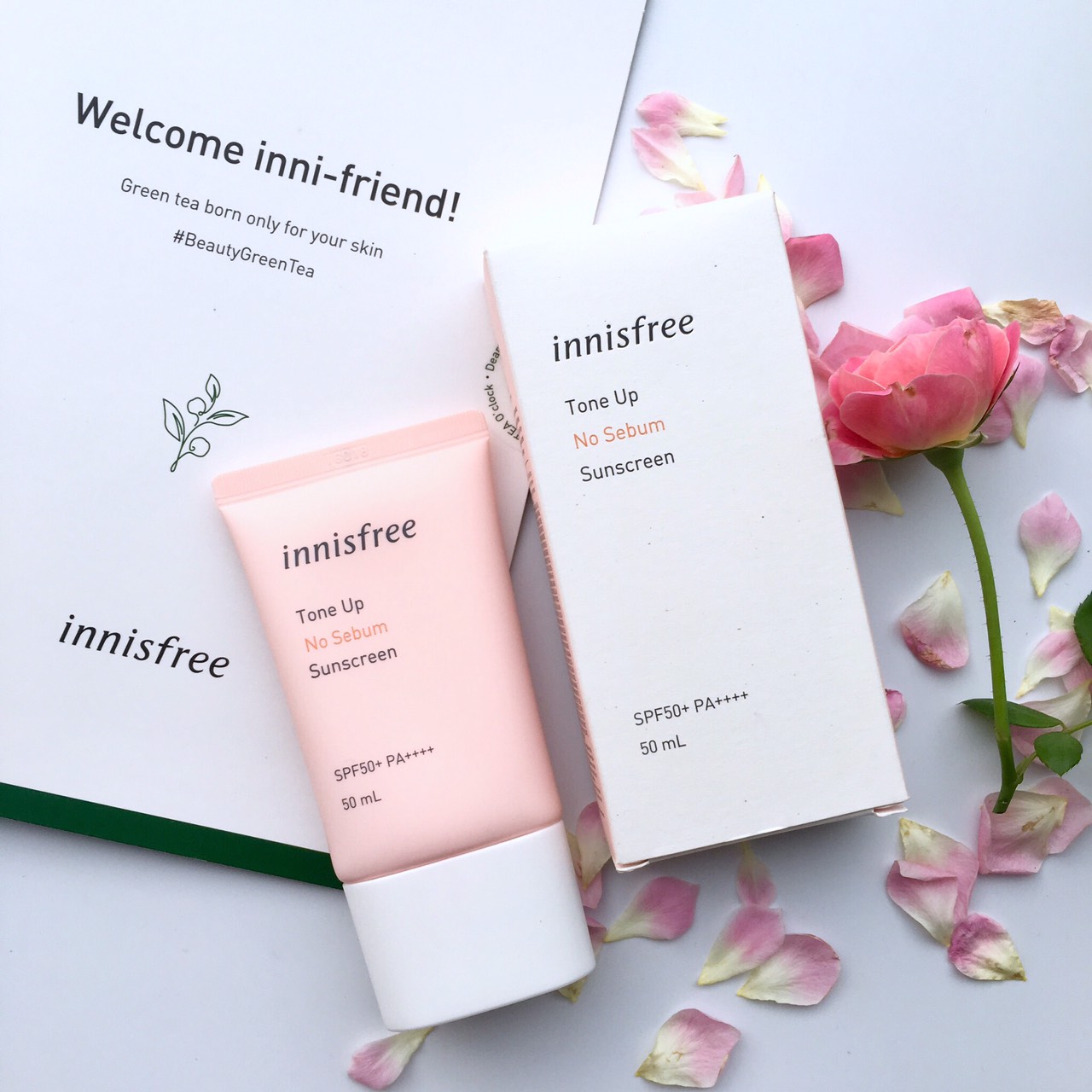 Kem Chống Nắng Kiềm Dầu Nâng Tone Innisfree Tone-Up No Sebum 50ml