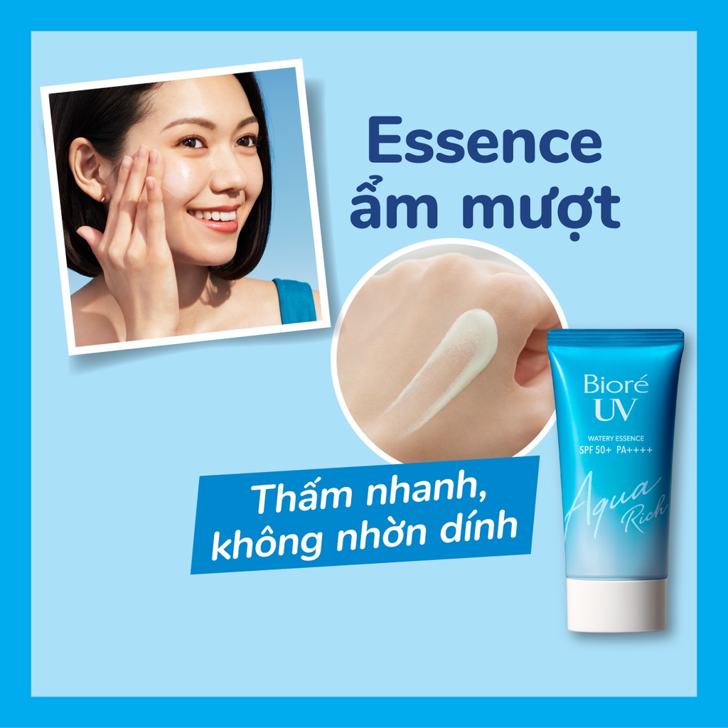 Kem Chống Nắng Dưỡng Ẩm Bioré Aqua Rich Watery Essence