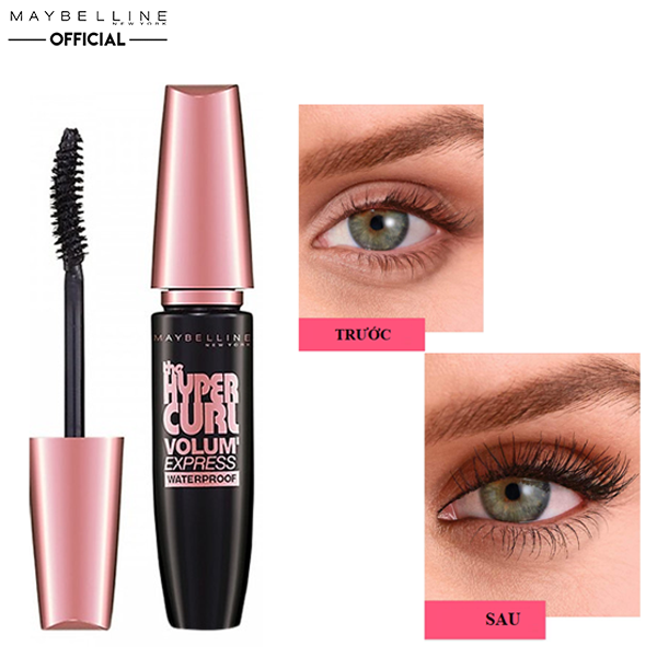 Mascara Dài và Cong Mi Maybelline Hyper Curl Waterproof 9.2ml