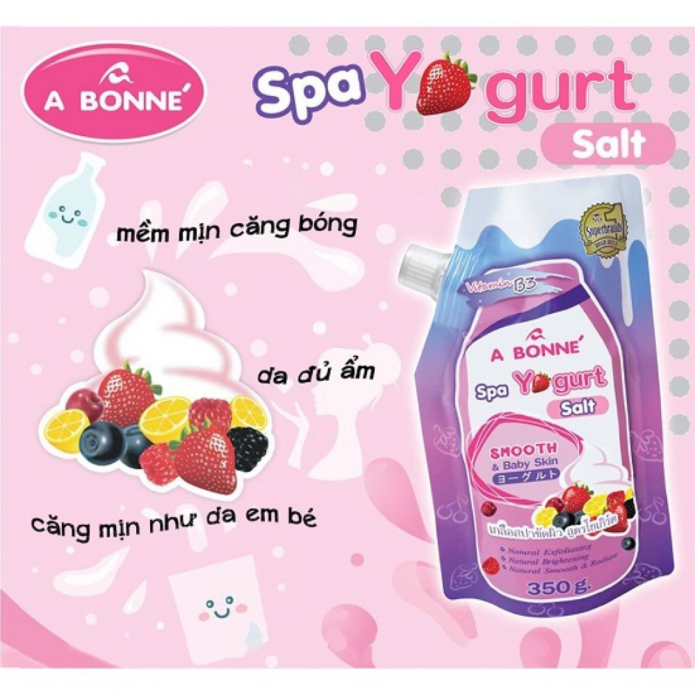 Muối Tắm Tẩy Da Chết Yogurt A Bonne 350g