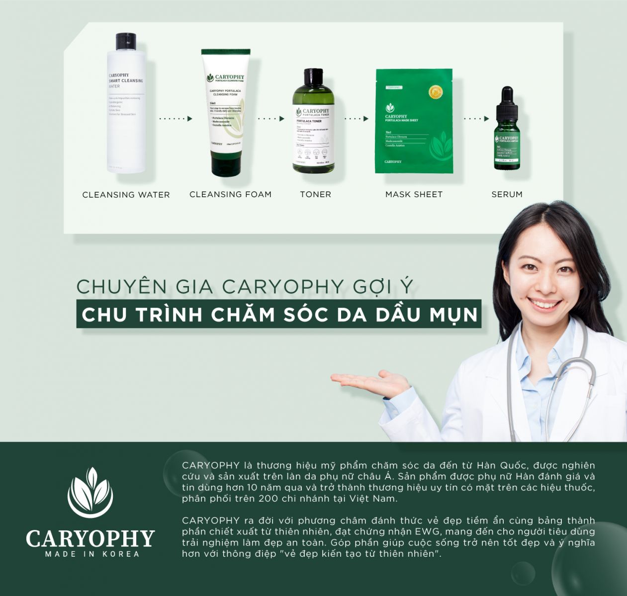 Nước Tẩy Trang Caryophy Smart Cleansing Water