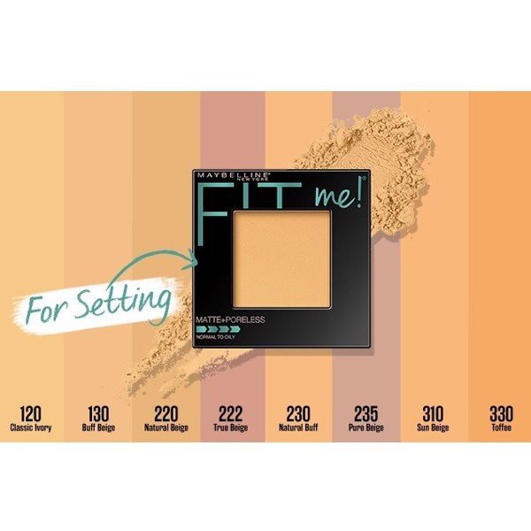 Phấn Phủ Mịn Nhẹ Kiềm Dầu Fit Me Matte Poreless Powder Maybelline New York 8.5g