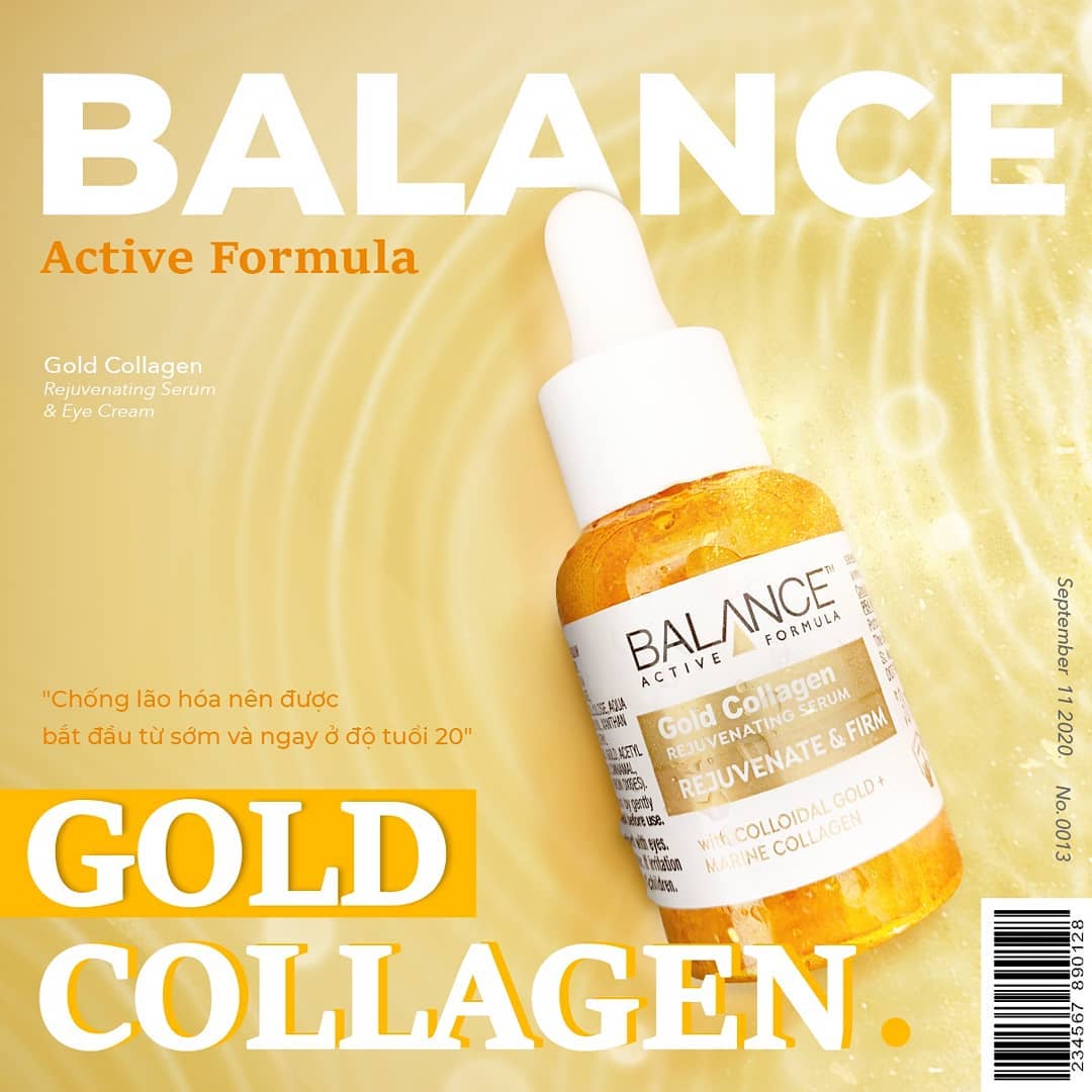 Serum Dưỡng Da Ngăn Ngừa Lão Hoá Balance Gold Collagen Rejuvenating
