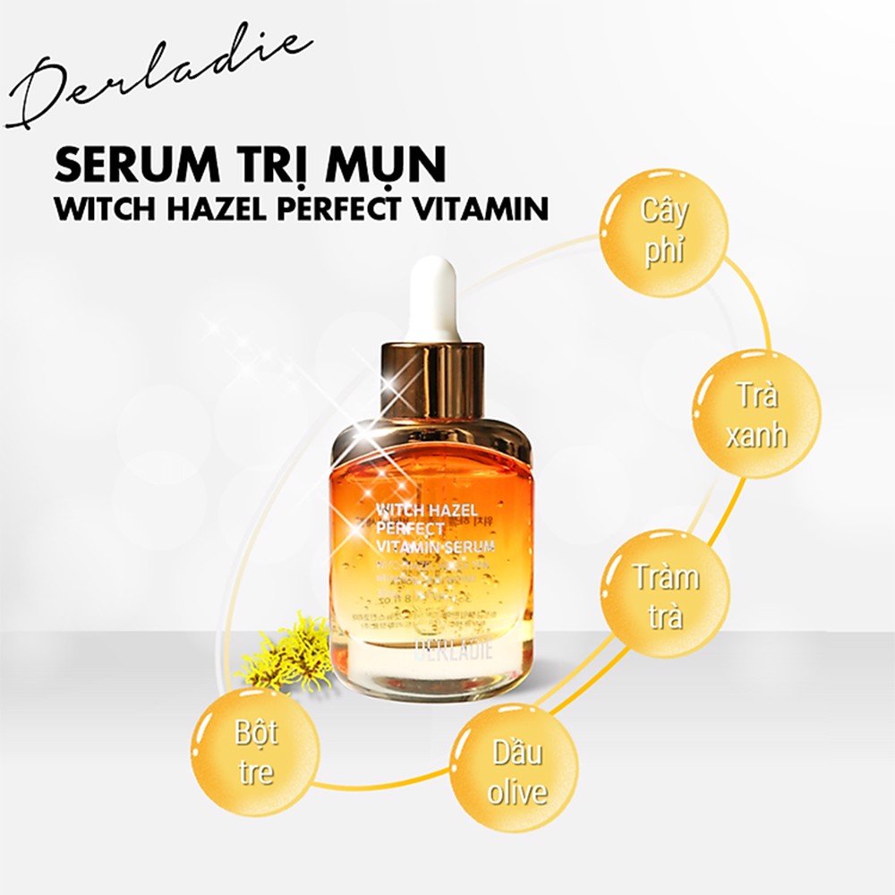 Tinh Chất Cây Phỉ Derladie Witch Hazel Perfect Vitamin Serum