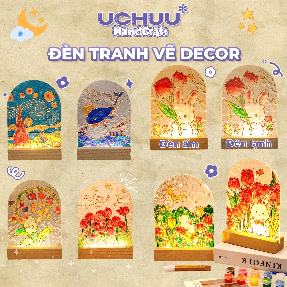 Đèn Tranh Vẽ Decor