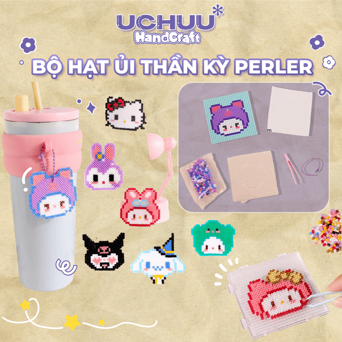 Bộ hạt ủi thần kỳ Perler