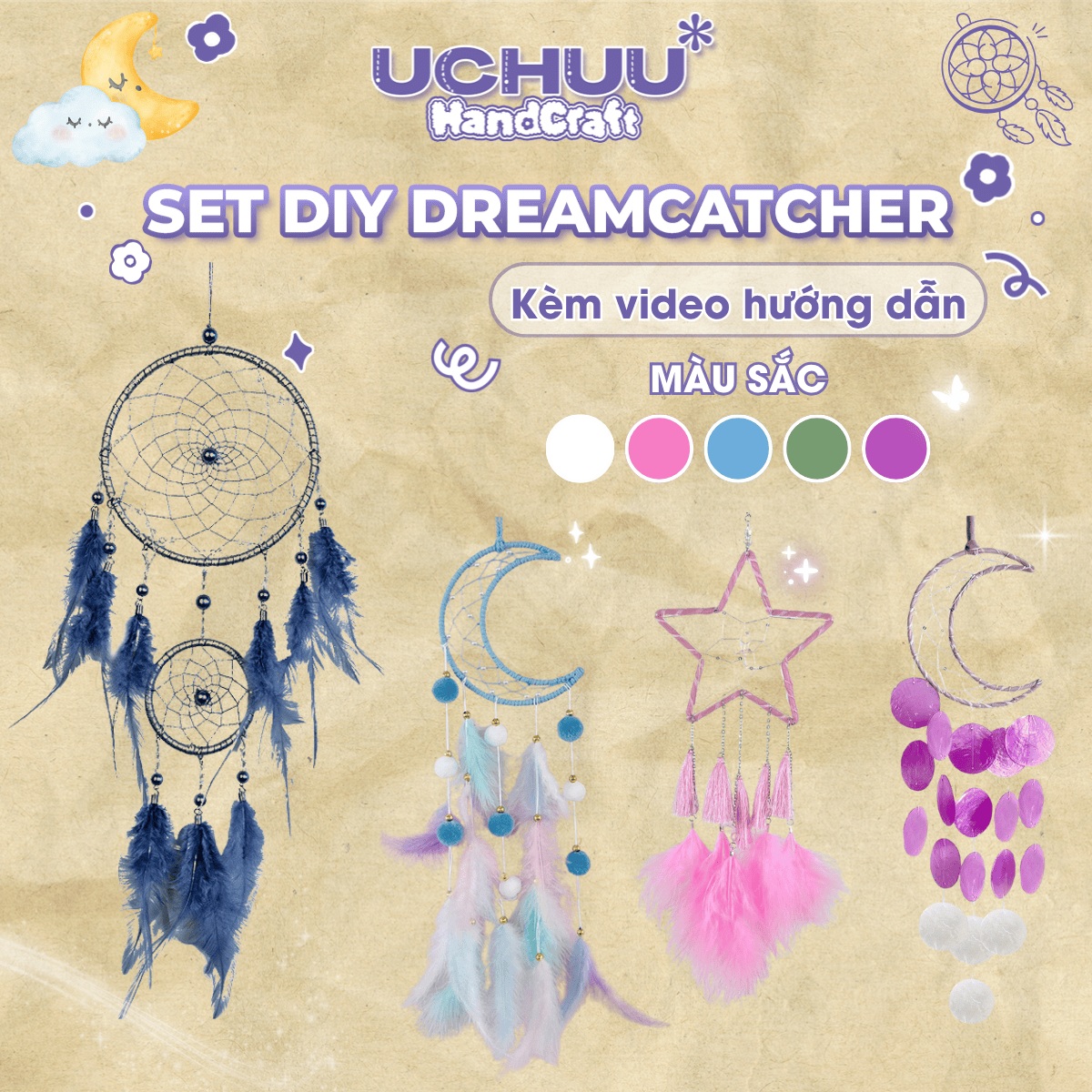 Set DIY Dreamcatcher