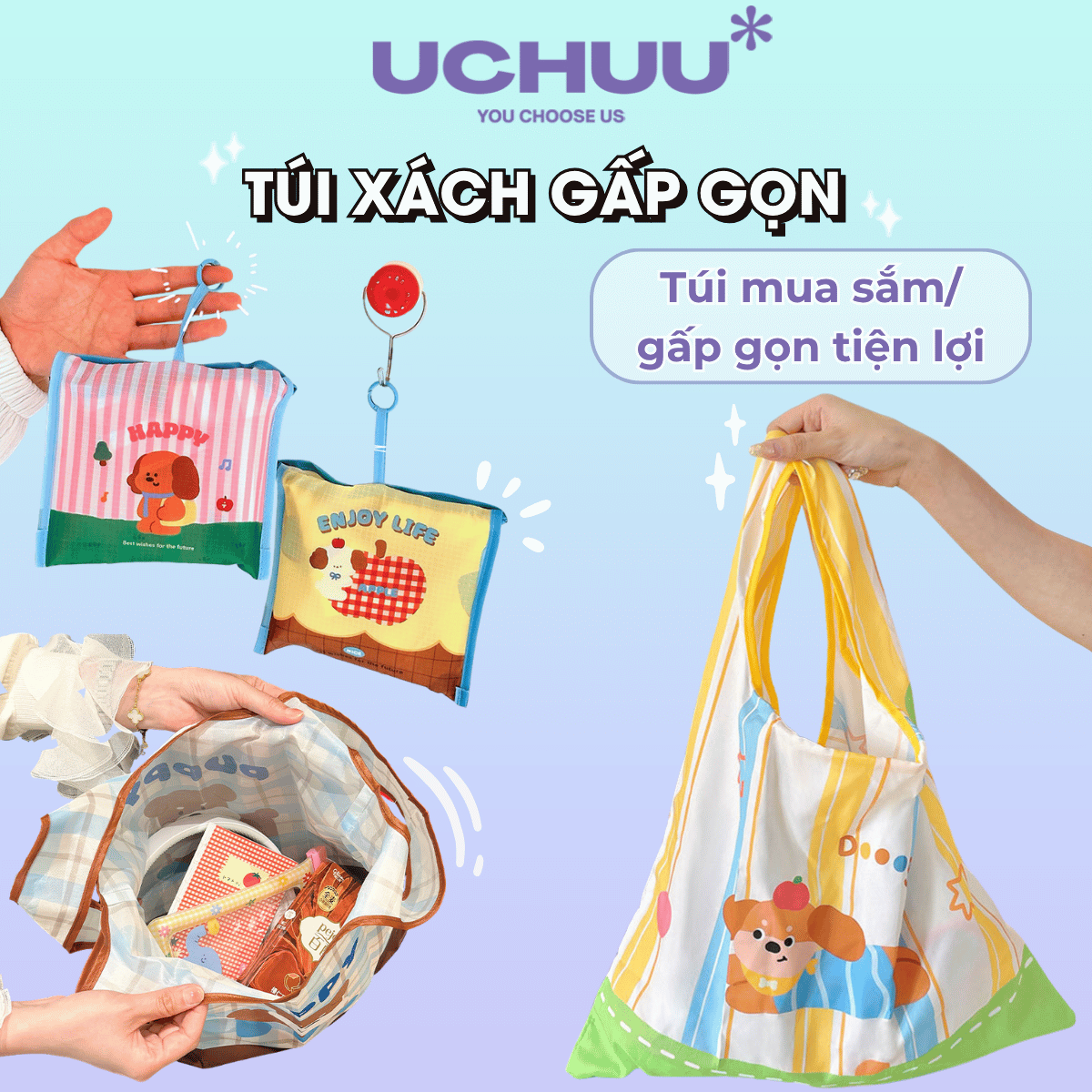 Túi xách gấp gọn