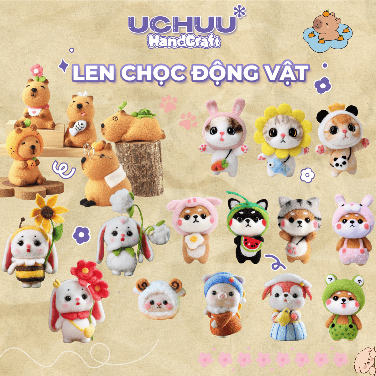 Set Len Chọc Động Vật