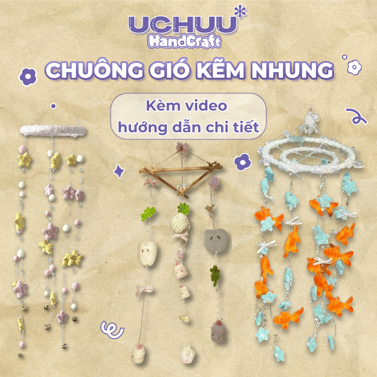 Chuông Gió Kẽm Nhung