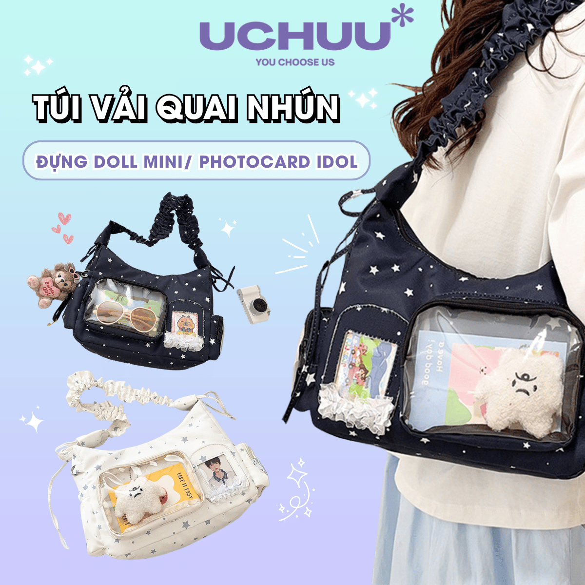 Túi Vải Quai Nhún