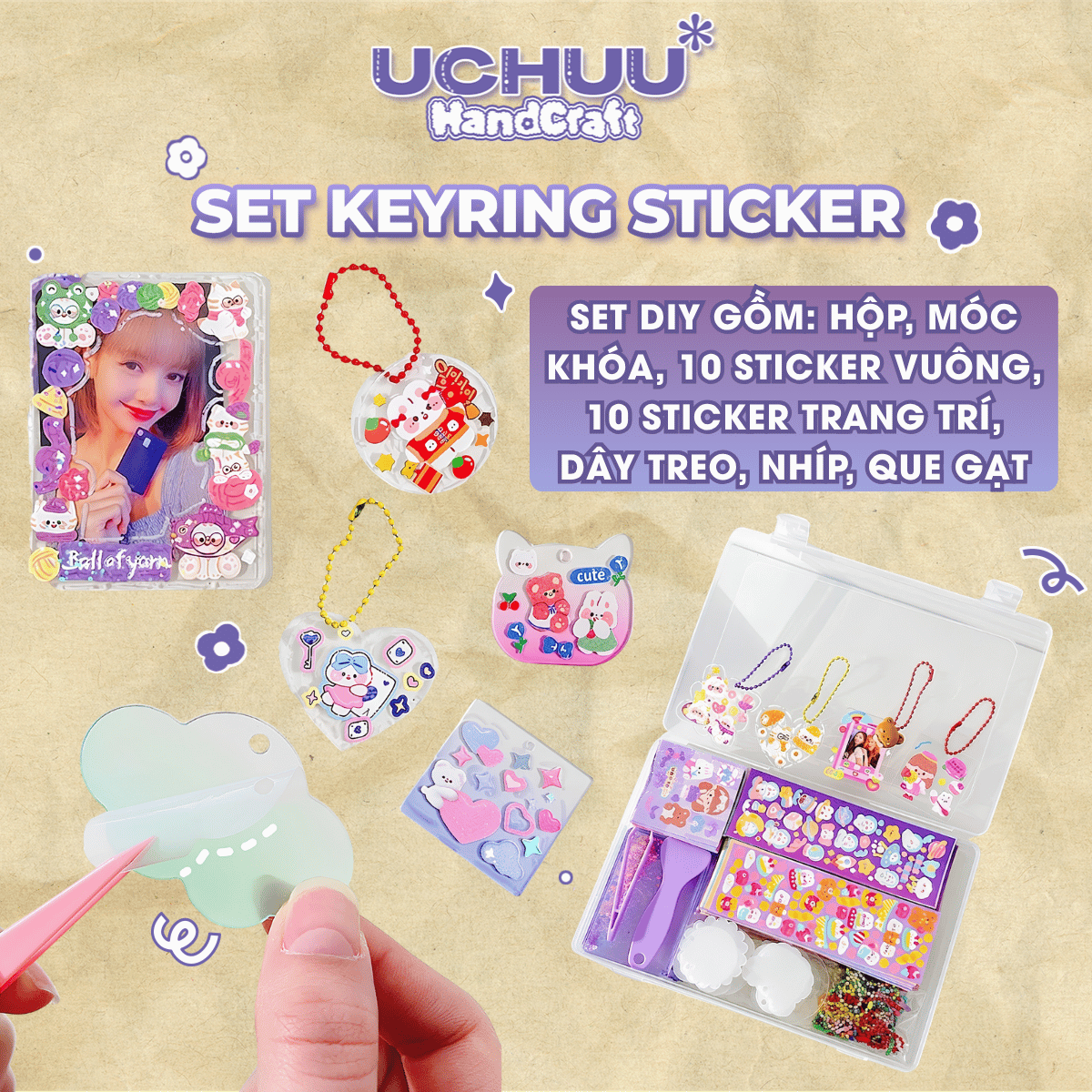 Set Keyring Sticker