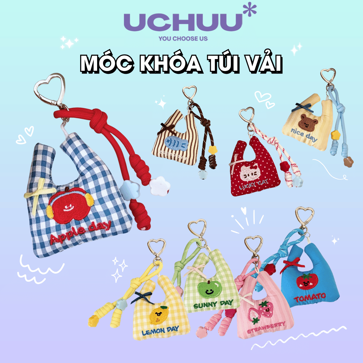 Móc Khóa Túi Vải