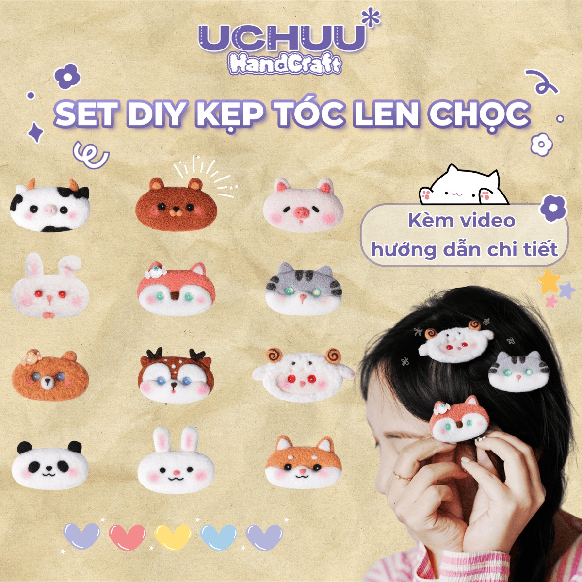 Set DIY Kẹp Tóc