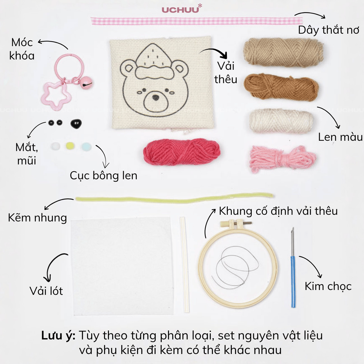 Móc Khoá Len Nổi