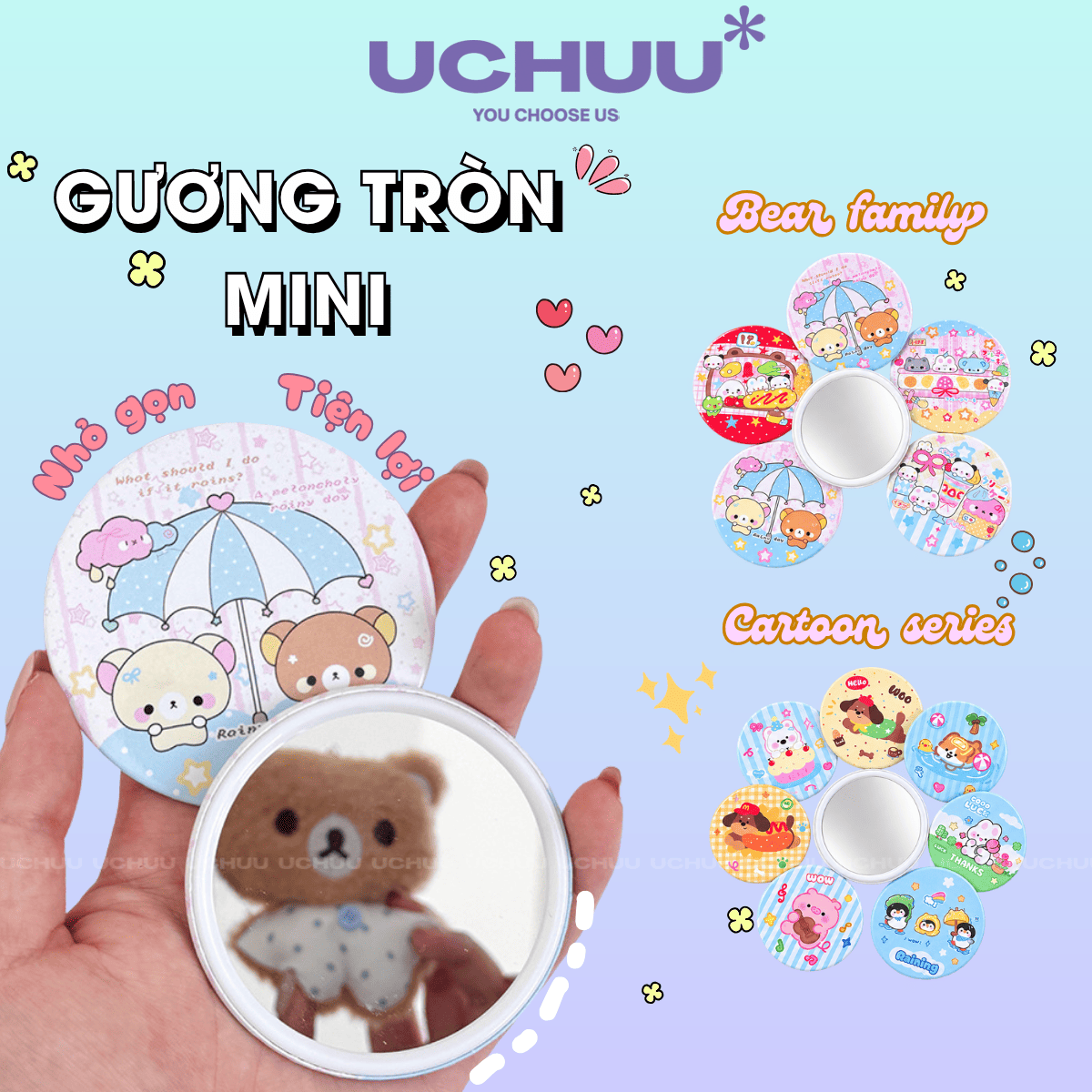 Gương Tròn Mini