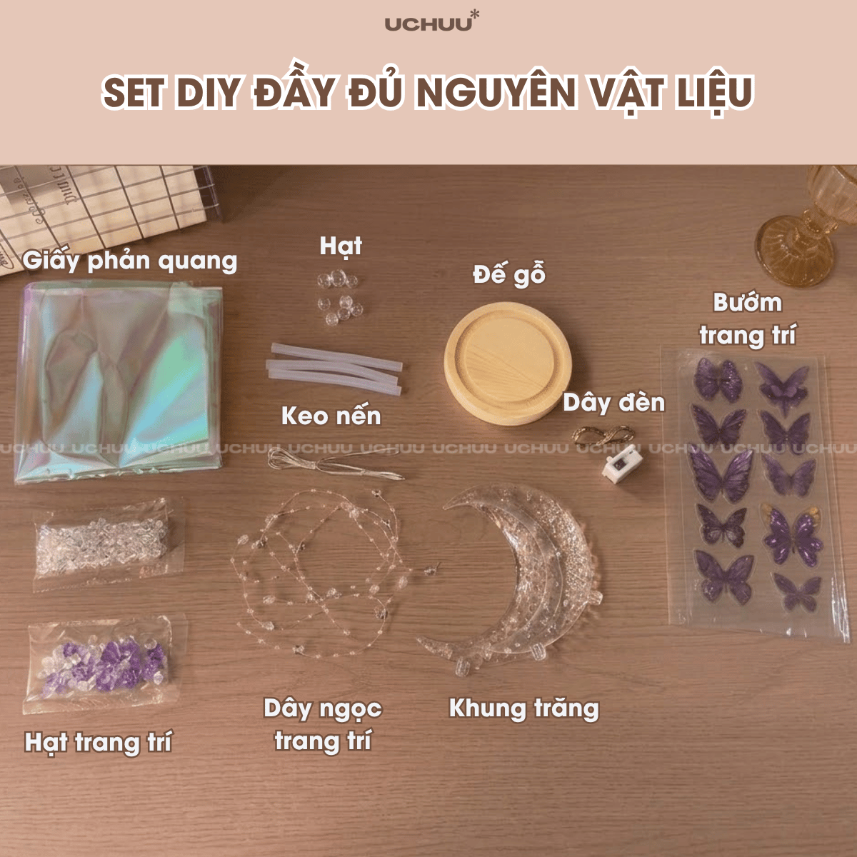 Đèn Trăng Bướm DIY
