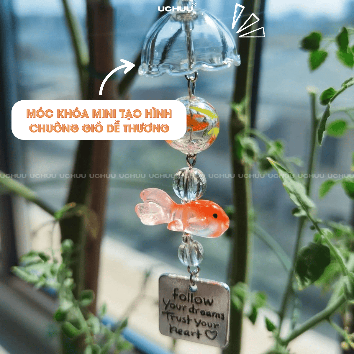 Móc Khoá Chuông Gió