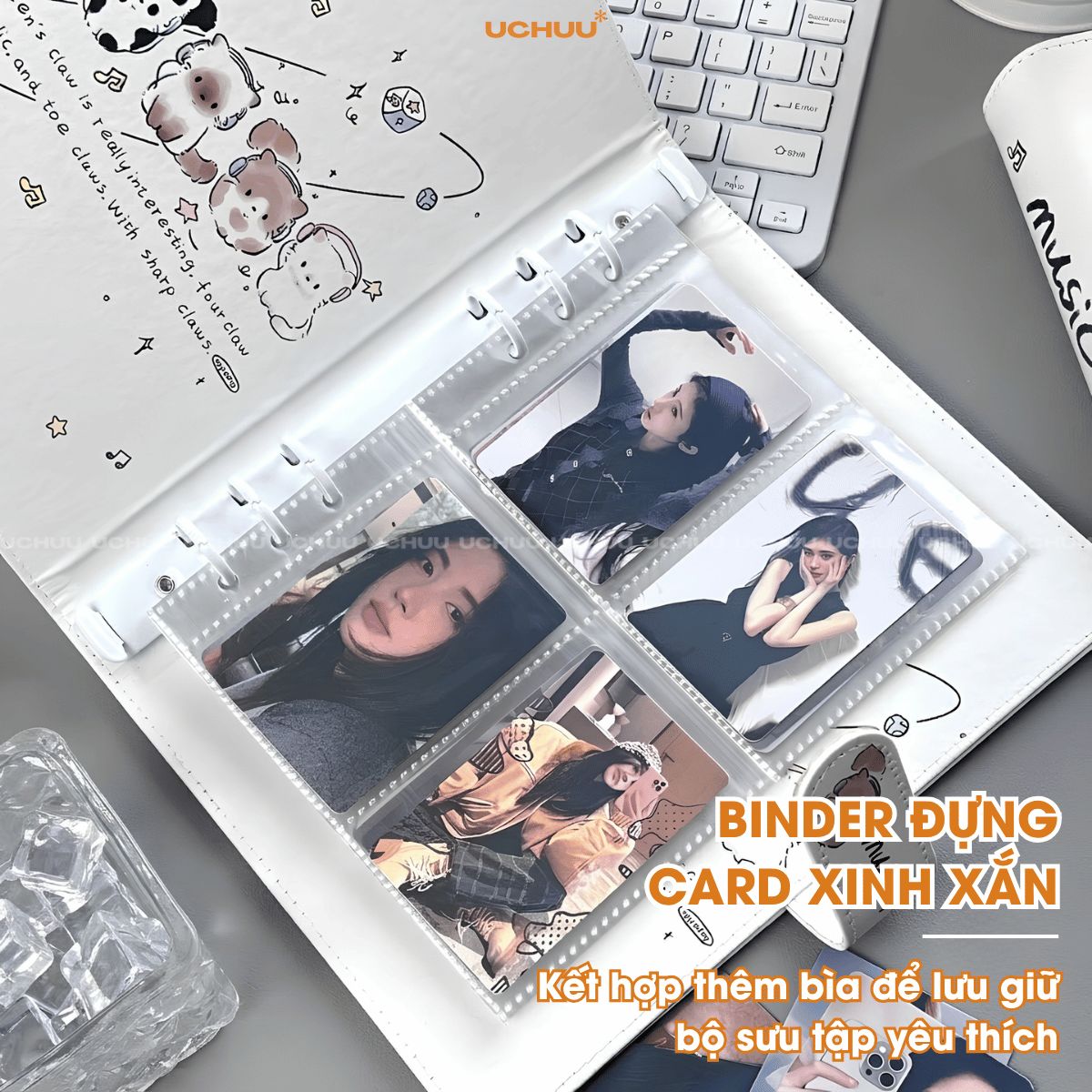 Sổ Còng Bìa Da PU