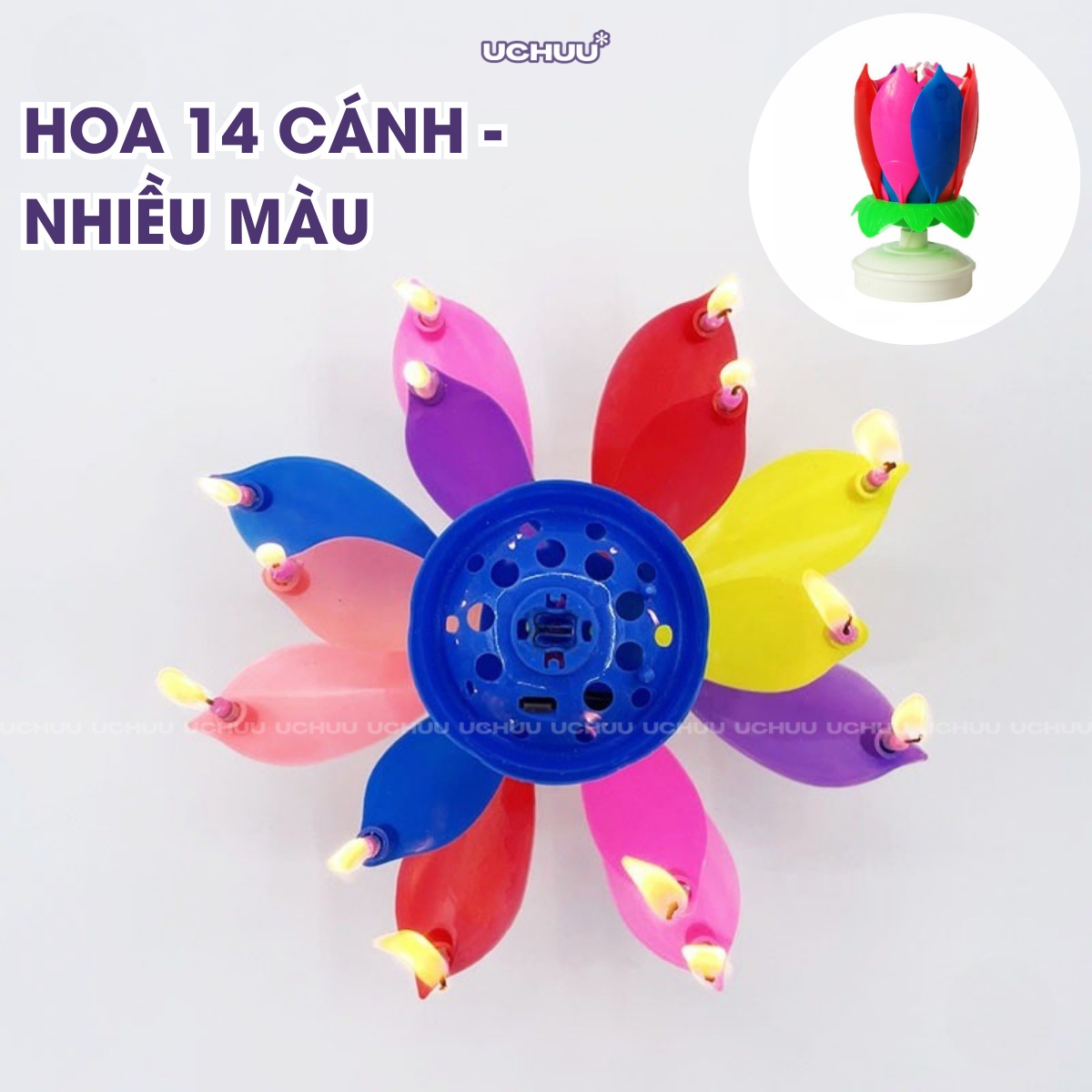 Nến Sinh Nhật Hoa Sen