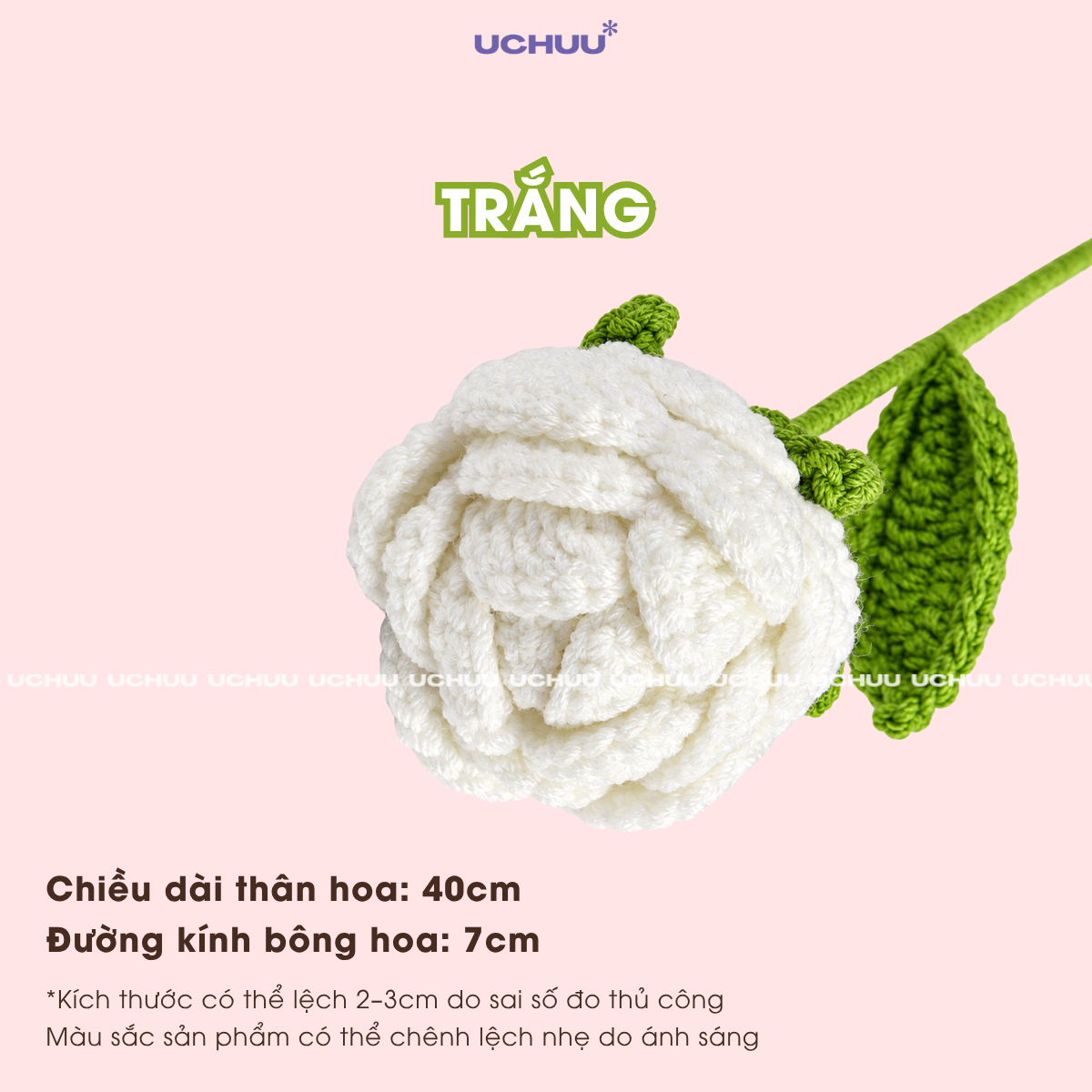 Cành Hoa Hồng Len
