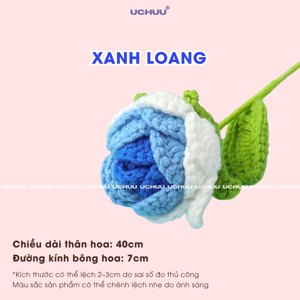 Cành Hoa Hồng Len