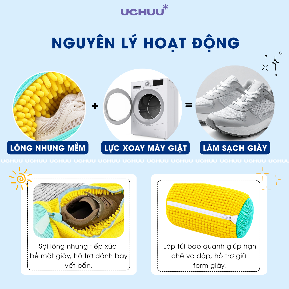 Túi Giặt Giày Lông Nhung