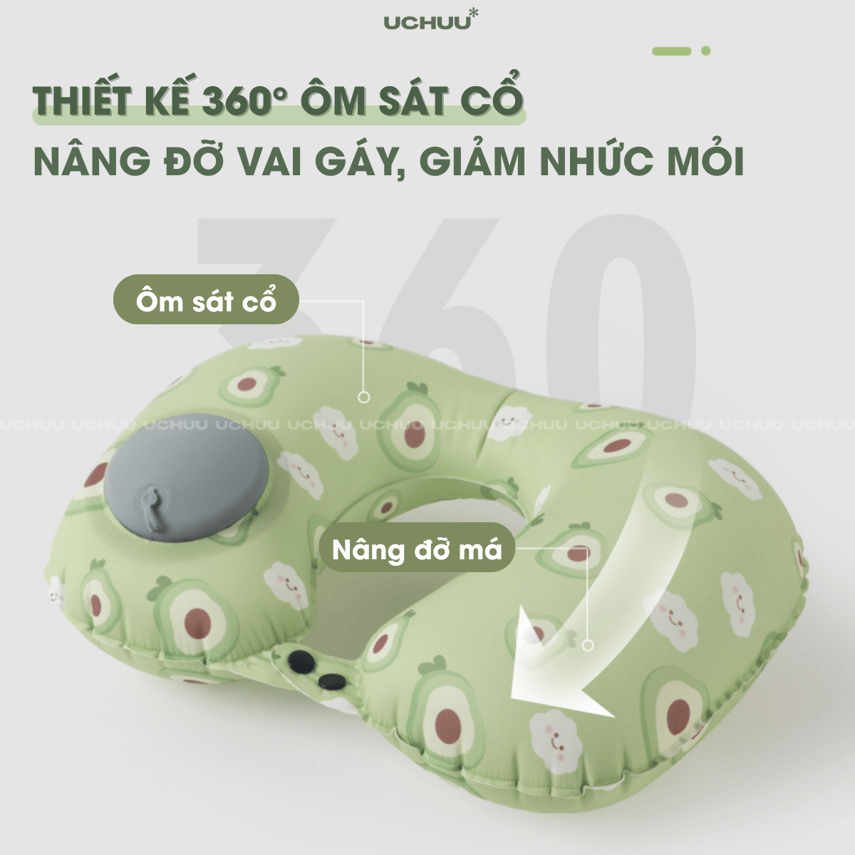 Gối Chữ U Tự Bơm