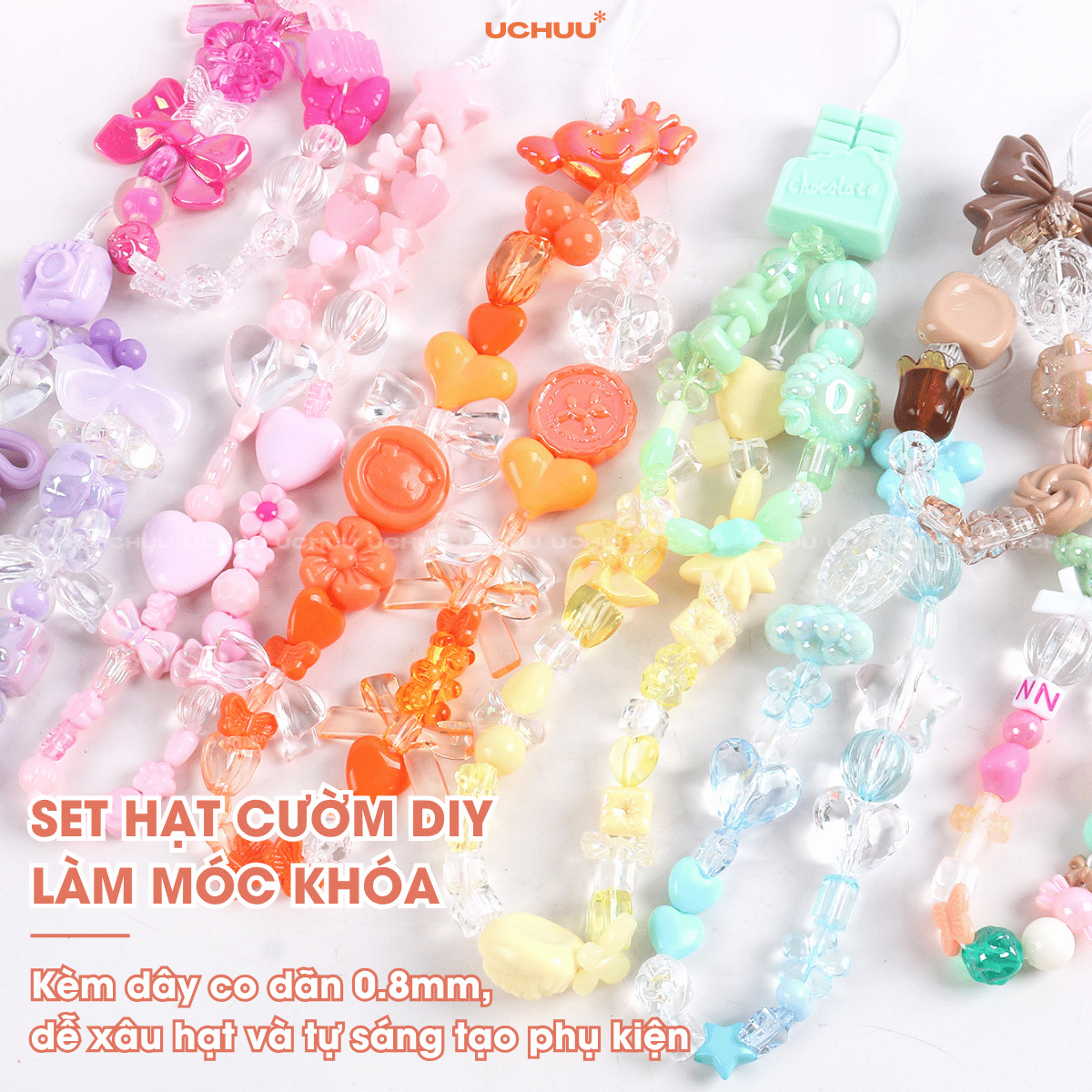 Cườm Charm Móc Khoá