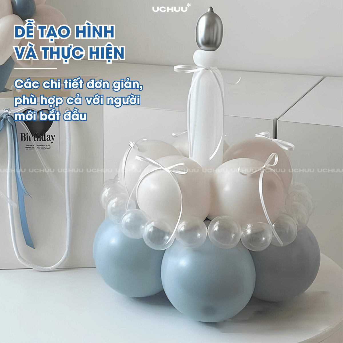 Bánh Kem Bong Bóng DIY