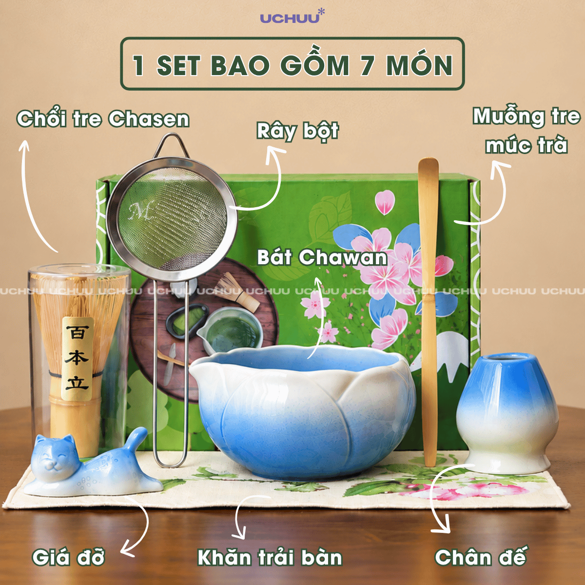 Dụng Cụ Matcha Hoa