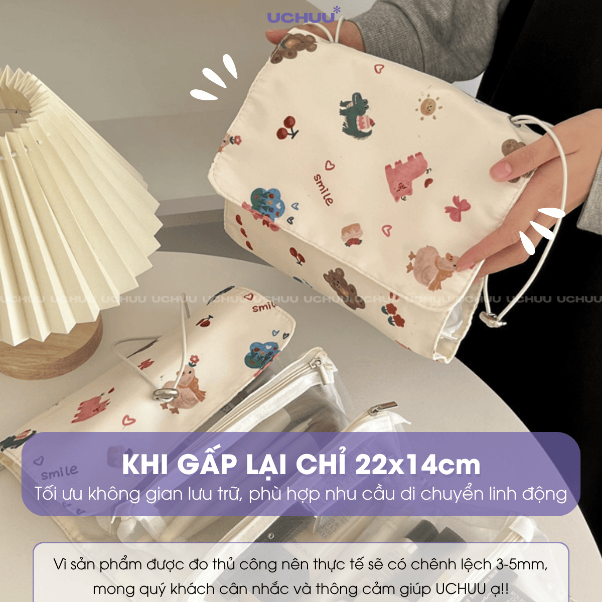 Túi Đựng Mỹ Phẩm 4 Trong 1