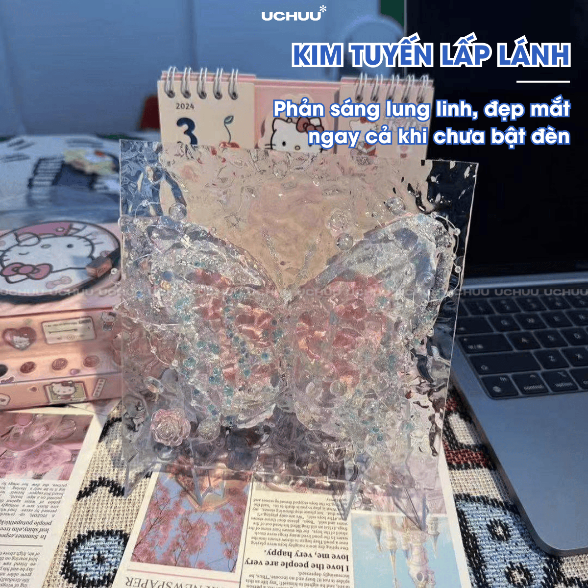 Tranh Đèn Bướm Acrylic