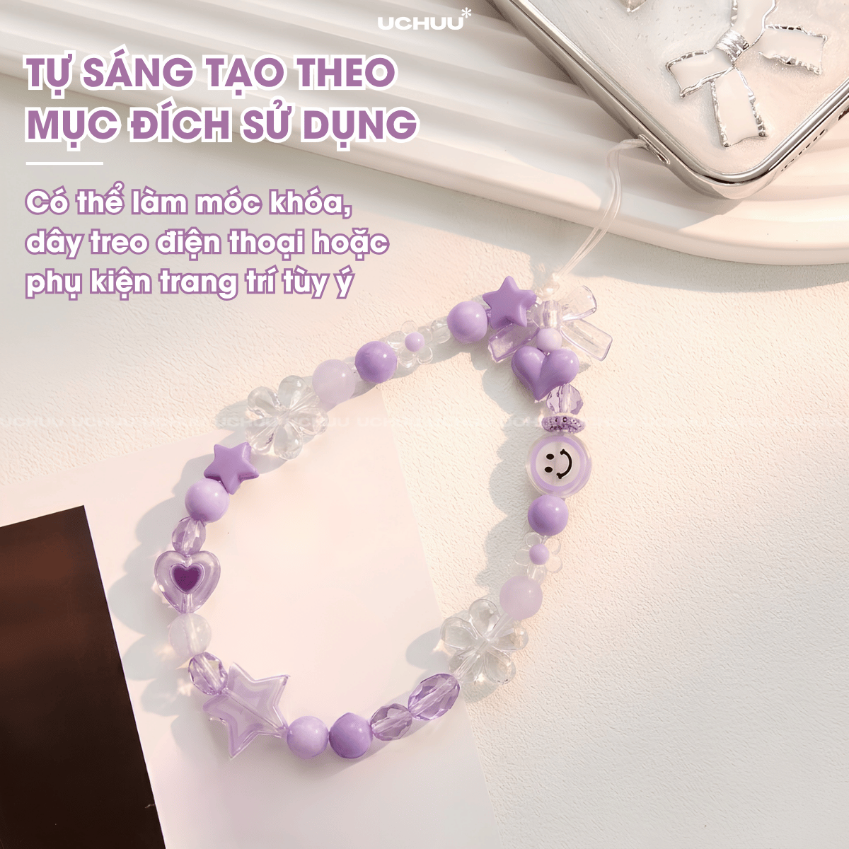 Cườm Charm Móc Khoá