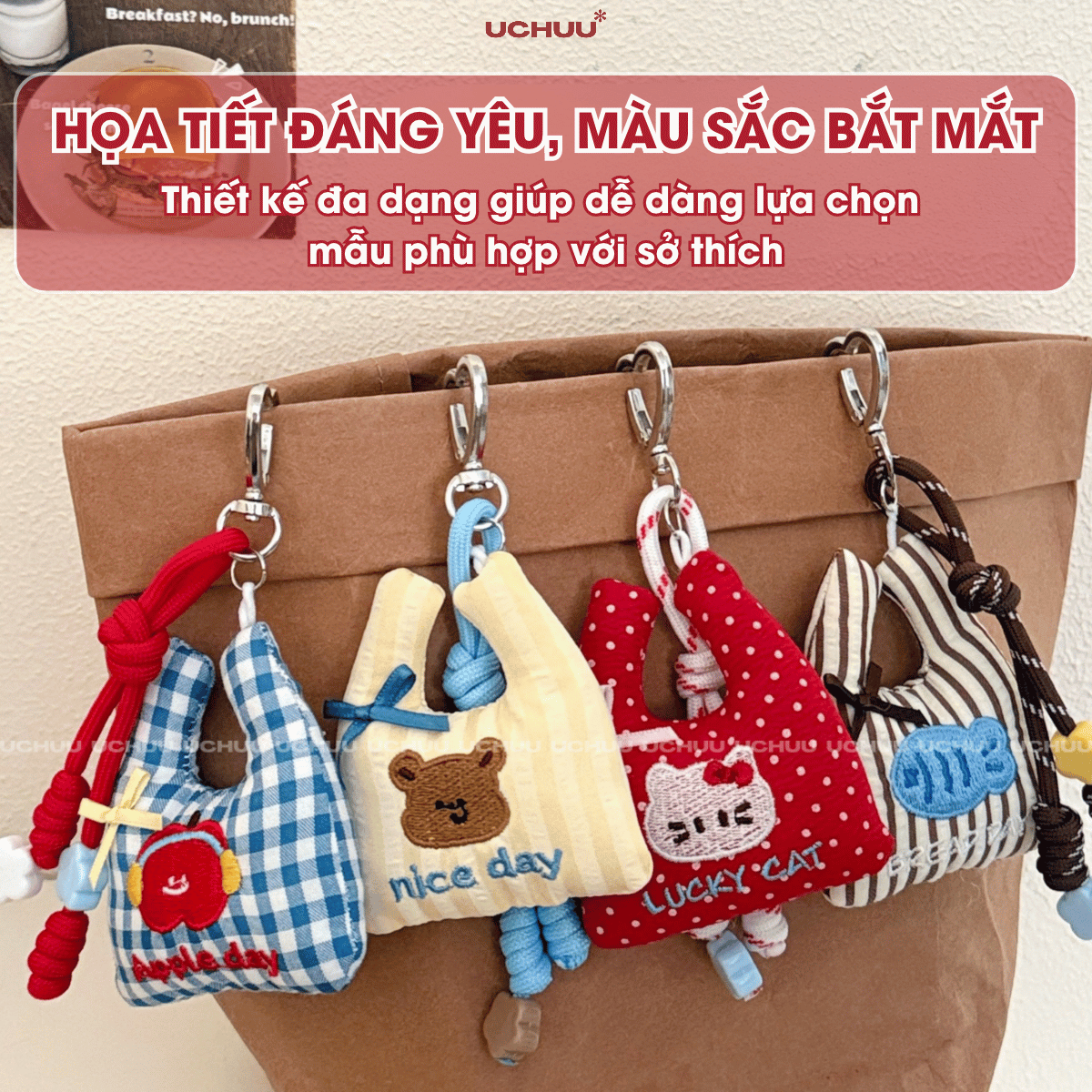 Móc Khóa Túi Vải