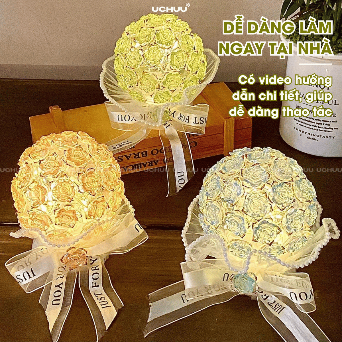 Đèn Bó Hoa Hồng
