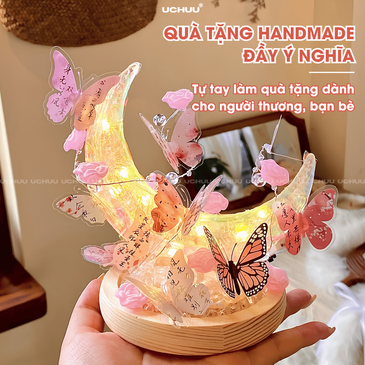 Đèn Trăng Bướm DIY