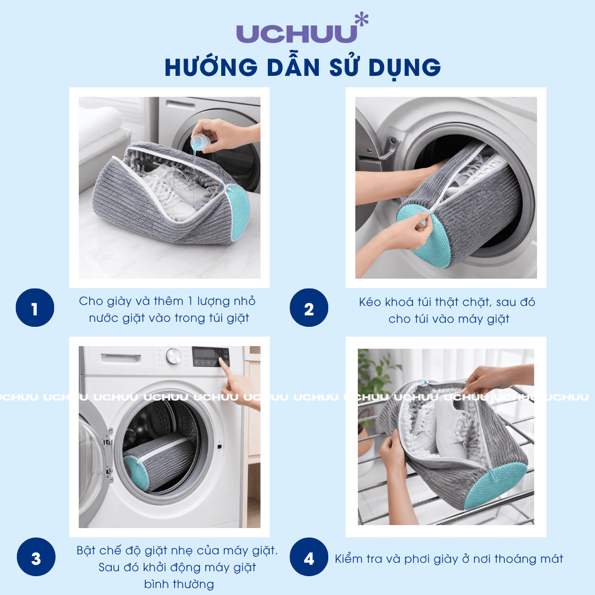 Túi Giặt Giày Lông Nhung