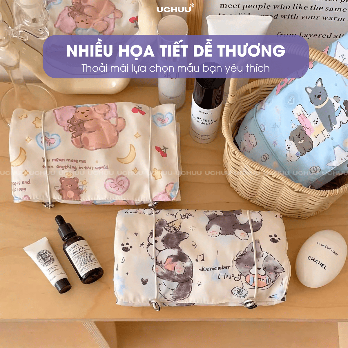 Túi Đựng Mỹ Phẩm 4 Trong 1