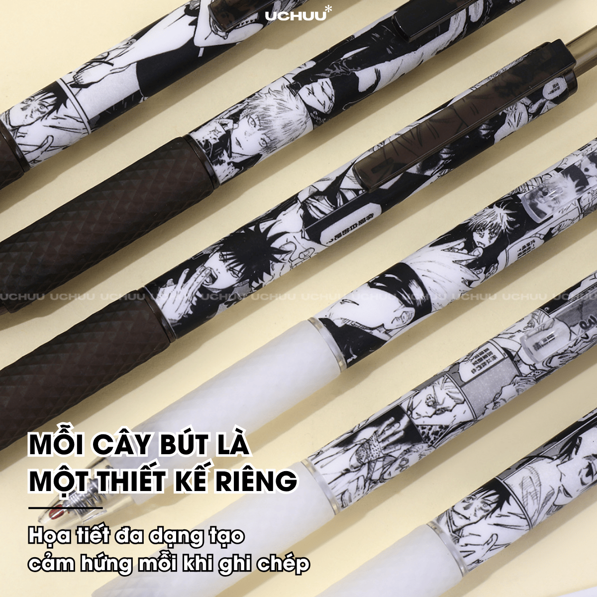 Set Bút Bi Họa Tiết