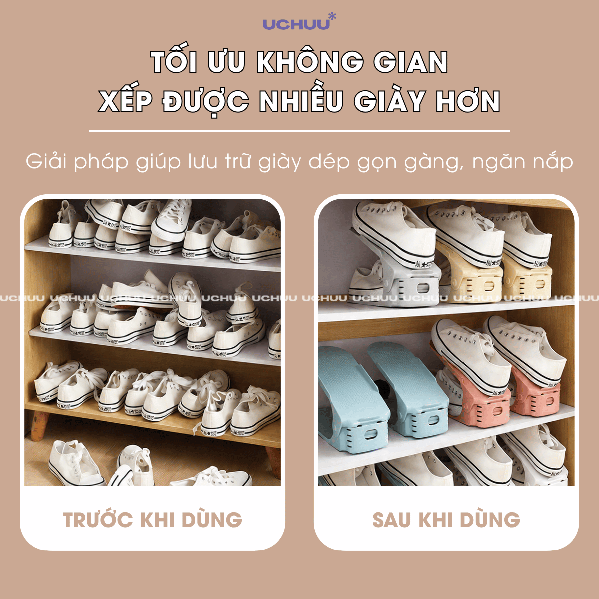 Giá Giày Dép 2 Tầng