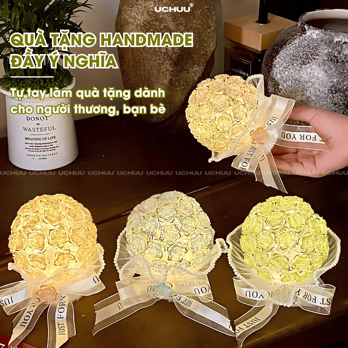 Đèn Bó Hoa Hồng