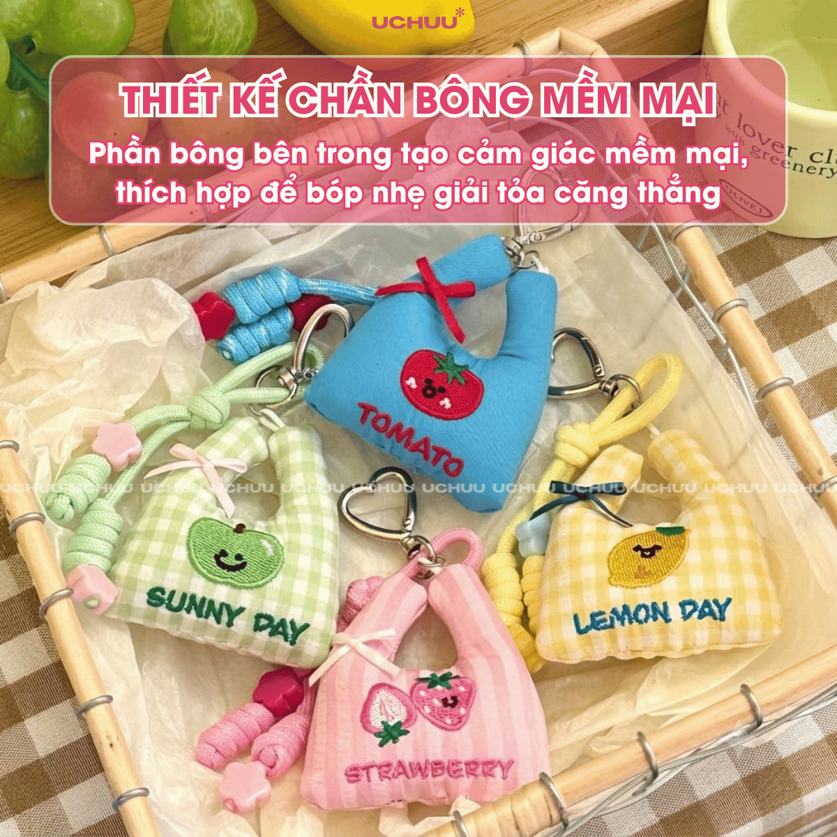 Móc Khóa Túi Vải